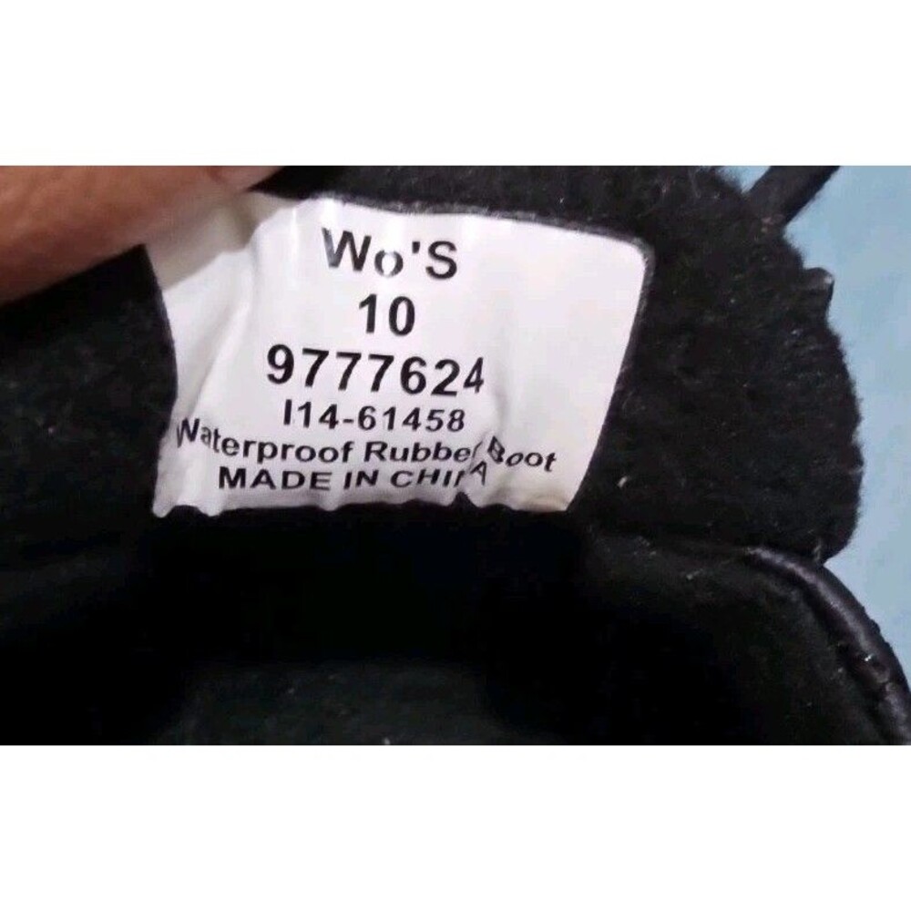 Sperry Top Sider Black Duck Boots Waterproof Warm Womens boots Size 10 - Picture 11 of 11